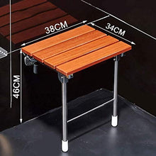 Raelf Bagno Pieghevole Pieghevole Sedile Sgabello Sgabello Sgabello Sgabello Pieghevole Sgabello Sgabello Bagno Bagno Parete da parete Sedia da parete anziana Panca in legno massello [classe energetic