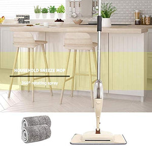SSAYY Spray Mop Mop per Pavimenti Spray con 2 Cuscinetti Riutilizzabili in Microfibra Mop per Rotazione A 360 Gradi Mop per Cucina Domestica Piastrelle in Fibra per La Pulizia del Pavimento