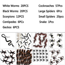 Yinew Giocattoli di plastica per Insetti 148 PCS Ragni Vermi Scorpioni Pesce d'aprile Decorazione per Il Giorno