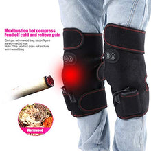 Nivvity Ginocchiera riscaldata, Ginocchiera riscaldante elettrica Ginocchiera Unisex con Massaggio a Vibrazione riscaldata