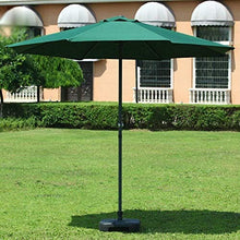 SHANCL Ombrellone Ombrelloni Mercato Patio all'aperto ombrellone Prato Tabella Parasole Protettivo UV Ferri 270 Centimetri * 240 Centimetri Giardino Ombrellone Portable (Color : Dargreen)