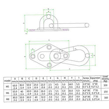 Acciaio Inossidabile Sospensione Staffa Hammock Monte Gancio Del Soffitto Di Ancoraggio Gancio Per Gym Training Aerial Yoga Altalena Appesa Kit M8