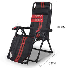 FUFU Sedie a Sdraio Sedia reclinabile, Sedia Pieghevole Ufficio reclinabile per Adulti Pausa Pranzo Siesta Multifunzionale Sedia Pigro Balcone Sedia per Il Tempo Libero 59 * 53 * 106 cm Pieghevoli