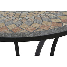 Siena Garden Prato tavola Rotonda, Ferro con Effetto Mosaico, Diametro 70 cm, Multicolore