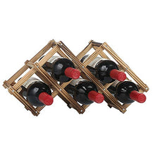 Wine Rack Portabottiglie in legno autoportante per tavolo bar o bancone moderno design minimalista facile assemblaggio vini dolci e secchi per piccola casa bar bagnato Bottiglia Di Vino Rack