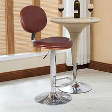LLT Pratico sgabello Sgabelli colazione Bar Stool Cucina di lusso a 360 ° girevole Bar contatore Sedia da ufficio regolabile Altezza sede morbida rotonda Ritorno Carico massimo 120Kg,Marrone,45~63