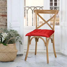 BCASE, Confezione Da 6 Cuscini Per Seduta E Sedia, 42X42 Cm, Rivestimento In Poliestere, Imbottitura In Fibra, 9 Cuciture, Comodo, Resistente, Facile Da Pulire, Per Cucina, Camera Da Letto, Ecc. Rosso