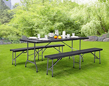 Set Tavolo e Panche Casaria Mobili da Campeggio Set Birreria Mobili da Esterno Richiudibile 180cm Mobili da Campeggio Set Tavolo e Panche da Giardino