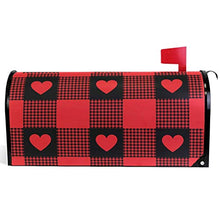 Cover magnetica per cassetta delle lettere di San Valentino, cuore rosso bufalo da giardino, decorazione per la casa, dimensioni standard 53,3 x 45,7 cm
