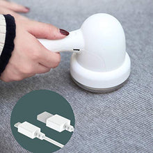 ASFD Trimmer a Sfera per Capelli per Uso Domestico Maglione Ricaricabile USB per rimozione di Sfere per Capelli Bianco