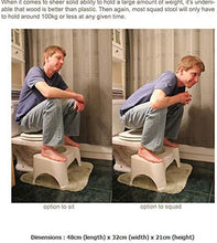 Sgabello da Toilette da Bagno, Sgabello da Toilette accovacciato Antiscivolo Ausilio per Il Bagno Sgabello da Bagno in plastica Aiuta ad alleviare la stitichezza, da Usare in Qualsiasi Bagno 7.1