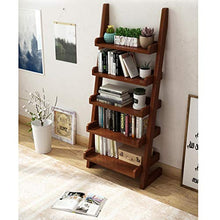 NYKK Porta Bicchiere di Vino Scaffale trapezoidale in Legno massello Supporto da Pavimento a Cinque Piani/Supporto per Fiori Salva Spazio per Soggiorno/Camera da Letto/Studio Organizzatore di stoccag