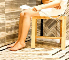 Sgabelli da Doccia Sedia da Bagno Cambia Scarpe Sgabello, Legno massello Impermeabile Sicurezza anticorrosione Forte Comfort Durevole Sedia da Doccia Antiscivolo 0102