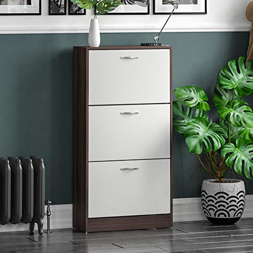 Vida Designs ‎ B01MCSS6A1.FR.VC Armadio, Legno, Noce e Bianco, H 118 x W 60 x D 24