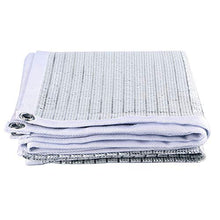 Rete Riflettente Di Alluminio Del Foglio Di Alluminio, Maglia Del Tessuto Del Parasole Di Resistenza Solare Resistente Di 75% Maglia for Il Bordo Della Serra con I Gommini Di Protezione, 150g / ㎡