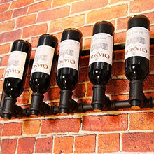 LHQ-HQ Wine Holder Wine Rack Ferro battuto a Parete della cremagliera del Vino della Decorazione della casa del Vino Rack di stoccaggio Sicuro e Stabile Titolare Antiscivolo Wine - 5 Bottiglie