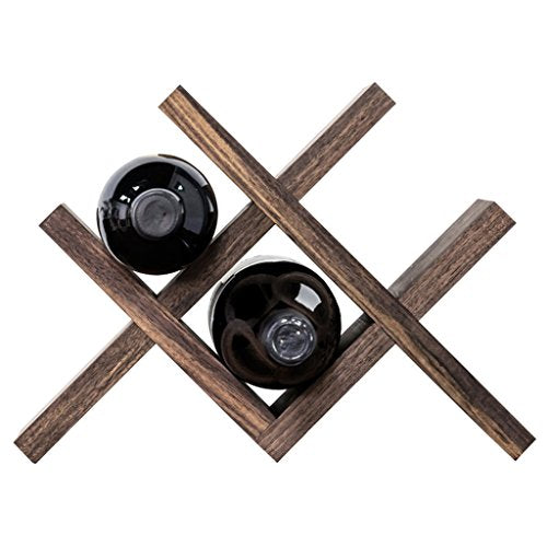 Bao Xing Bei Firm Portabottiglie Nordico in Noce Nero Portabottiglie da Tavolo Portaoggetti in Legno massello Importato