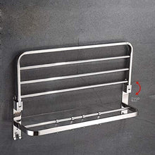 WLVG Portasciugamani per Bagno a Parete, portasciugamani in Acciaio Inox con Barre portasciugamani, portasciugamani a Parete, mensola portasciugamani, 60 cm