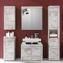 trendteam smart living Mobili, Derivato del Legno, Bianco Decorativo, 72 x 79 x 23 cm