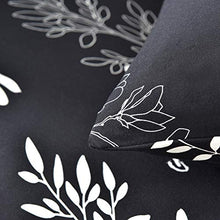 Copridivano Elasticizzato 1/2/3/4 posti, Fodera per Divano Antiscivolo con Elastico, Stampa Floreale(Eleganza Nero, Copridivano 2 posti 55-67In)