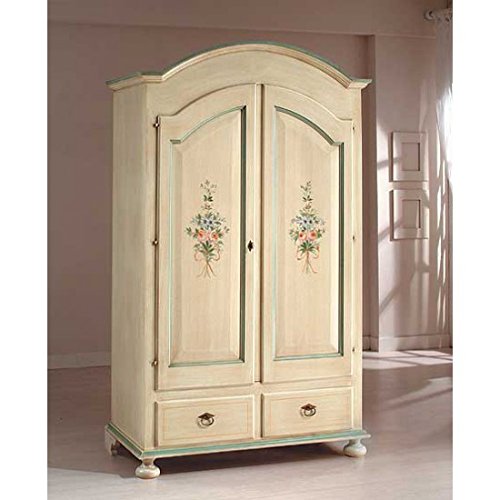 Estea Mobili - ARMADIO LEGNO MASSELLO DECORATO A MANO MADE IN ITALY - 1909OF