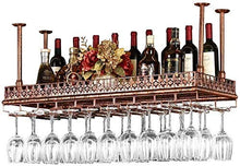 Portabottiglie da Vino Squisito Supporto da Appendere per Bottiglia di Vino Regolabile in Altezza a soffitto Supporto in Vetro per Vetro in Ferro in Metallo Supporto per Bicchieri in Vetro Portabicc