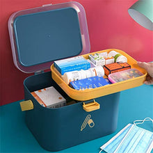 DOILE - Armadietto portatile per medicine, per la casa o l'esterno, in materiale PP spesso, tre colori tra cui scegliere (M-grigio)
