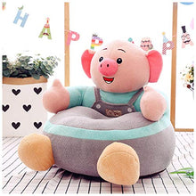 MeiMei Piccolo Divano per Bambini Cartoon Pig Carino Pigro Seggiolino per Neonati Divano per Bambini (Color : Gray)