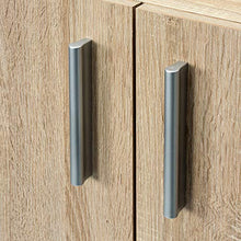CASARIA Cassettiera Vela 2 Ante con Ripiani 115,5x60x30cm Credenze Comò Armadietto Ufficio Mobiletto