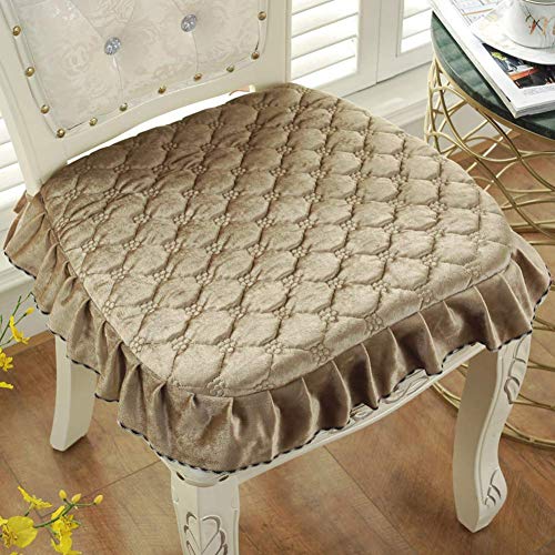 XHNXHN Cuscini per sedie da Pranzo Spessi Europei, Cuscini per sedili Corti in Peluche Cuscini per sedili per Esterni Antiscivolo per Interni Decorazioni per la casa Cuscini per sedie Lavabili con