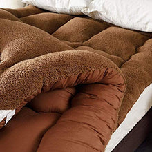 Materasso con Letto Matrimoniale futon e Singola Pieghevole e rotolati materassi per Pavimenti più Alti 10cm futon Trapuntato spazi spazi per Il Campeggio Picnic Balconi/B: Brown / 90x200cm Evo