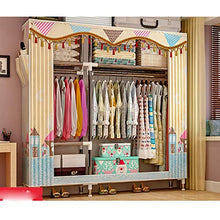 TWDYC Semplice armadietto Grande capacità di archiviazione Non Tessuto Moderno, arredo Camera da Letto Armadio Pieghevole (Color : B)