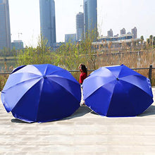 LDJ Ombrellone da Giardino 2.4m, con Protezione UV, Telo Molto Resistente Antivento, Poliestere Impermeabile Regolabile E Portatile Parasole, per Mare, Giardino, Balcone