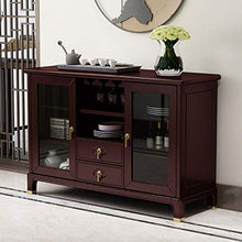 LULUVicky in Piedi Bagagli Petto Credenza Credenza Governo di immagazzinaggio Governo Petto 2 Door Cassetto Bassa Credenza (Color : Brown, Size : 120x40x87cm)