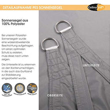 CelinaSun Tenda Parasole a Vela Protezione Solare Giardino Balcone PES Poliestere Idrorepellente Rettangolare 2,5 x 3 m Grigio Chiaro