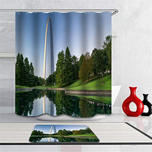 LIYAN Combinazione Bagno. Immagini Chiare E Colori Vivaci Rendono Il Tuo Bagno Pieno di Vita. Accessori da Bagno. Erba Verde. Fiume.