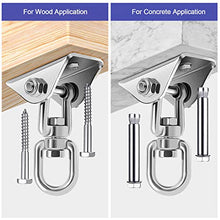 Wodasi Gancio per Soffitto, Gancios per Soffitto, Gancio per Soffitto SUS304 Acciaio Inossidabile Gancio, Gancio soffitto Girevole a 360°Gancio Altalena SUS304 Ganci di Sospensione