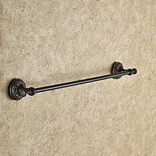 PYROJEWEL Bar Parete Rail Rail a Parete Rack Appendiabiti Un Nero Tutto Il Rame Singolo Rack 63 Centimetri mensola da Bagno