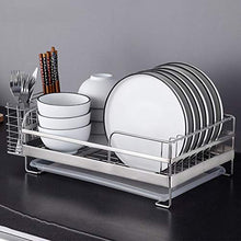 LYM &ripiano di stoccaggio Scolapiatti, Cucina a Un Solo Strato in Acciaio Inossidabile Organizza la Cornice di stoccaggio Stoviglie Scaffale Scaffale Scaffale Scaffale di Finitura