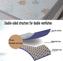 Summer Sleep Mat Mat 600D Ice Seta Tappetino da seta Spessa Pieghevole Lavabile Pieghevole Jacquard Spessore Ice Mat Seta Tre pezzi Pieghevole Pieghevole E Summer Dual-Dual First BedsPread Biancheria