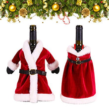 Amosfun 2pcs Decorazioni per Bottiglie di Vino di Natale Decorazioni Maglione Lavorato a Maglia Decorazioni per Bottiglie di Vino di Babbo Natale bomboniere Forniture Regali