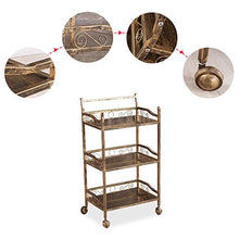 WangQ Carrello - cremagliera del passeggiatore della Famiglia del Carrello dello Strumento del Carrello di Strato di Salone di Bellezza 3 carrellino Cucina (Color : B, Size : 47 * 31.5 * 80cm)