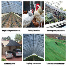 AWSAD Rete Ombreggiante Nera Crittografia Ispessita Rete Ombreggiante Telo Ombra Anti età Rete Ombreggiante Agricola per Serra Telo Ombra per Esterni (Color : 6pin, Size : 4x50m)