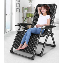 ABBD Sedia a Sdraio da Spiaggia Regolabile, Lettino da Campeggio Portatile Sedia reclinabile Pieghevole, Sdraio reclinabile da Esterno Nero per Piscina-black5