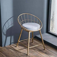 Bar Stool con Schienale poggiapiedi pranza Le sedie da Cucina Pub Gambe Industrial Metal Sgabelli Sedia Colazione contatore Semplice Moderna di Ferro, Tempo Libero Cafe Vento Adatto for Interni