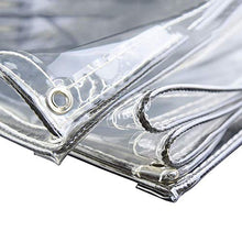 GJSN Outdoor Multiuso Incatramata-Incatramata Elevata Trasparenza Tarps Tenuta Stagna con Occhielli, Heavy Duty Sun Room Impianto a Prova Di Pioia Di Plastica Isolante Panno,1Mx2M
