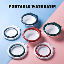 Lavabo per lavabo, pieghevole, multiuso, portatile, per la casa, la cucina, i viaggi all’aperto, in silicone, per lavabo, shampoo, bagno, lavabo portatile (2 pezzi)