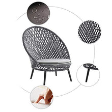 N/Z Attrezzature quotidiane Patio Portico Set di mobili Tavoli e sedie da Esterno Terrazza Cortile Giardino Tessitura Divano in Rattan Combinazione di mobili Abito a Tre Pezzi per Esterni