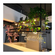 CCFENG Ferro Vino Rack, Industriale Vino Rack Stile, armadietto del Vino, Appeso a Parete, Bar Vino Rack bancone, Appeso cremagliera Ristorante Bar Bicchiere di Vino, casa Appeso (Size : 80 * 30cm)