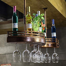Leifeng Tower Classic - Scaffale da cucina in metallo da appendere per vino, in ferro e legno, porta bicchieri da vino e porta calici (dimensioni: 100 30 12 cm)